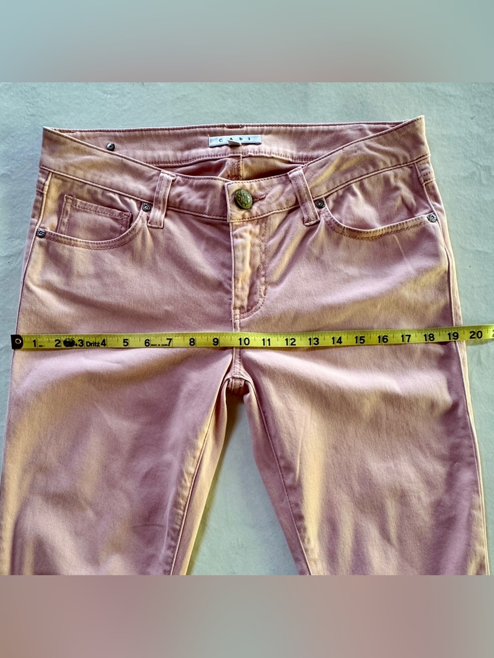 Cabi Style #224 Blush Nectar Pink Mid-Rise Skinny Jeans Size 6 - Picture 8 of 16
